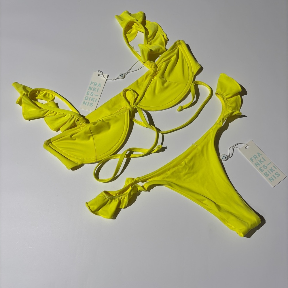 Frankie's Bikinis Lemon Yellow Set
